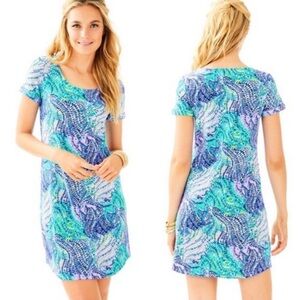 Lilly Pulitzer / Tammy Dress in Blue Current Fantasea